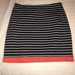 Ann Taylor Striped Mini Skirt